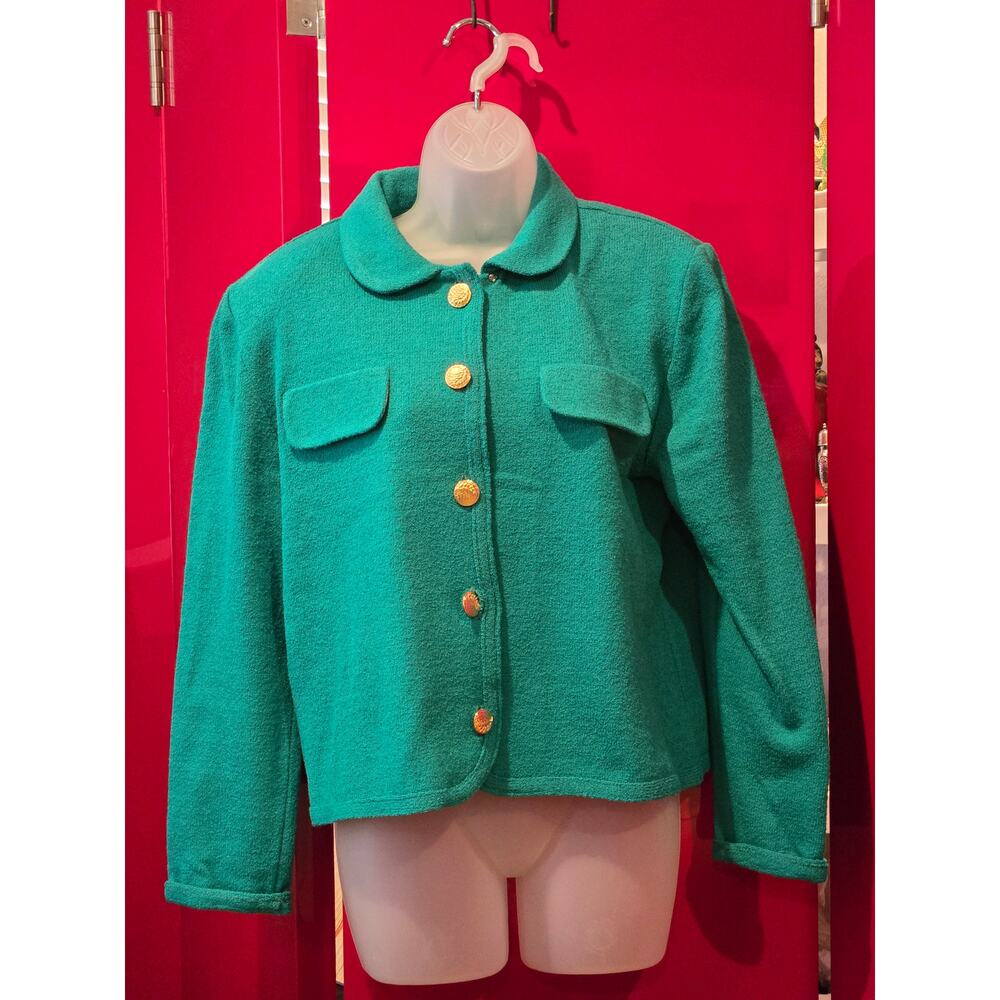 Vintage Seafoam Green Castleberry LTD Blazer Jacket, Size 16